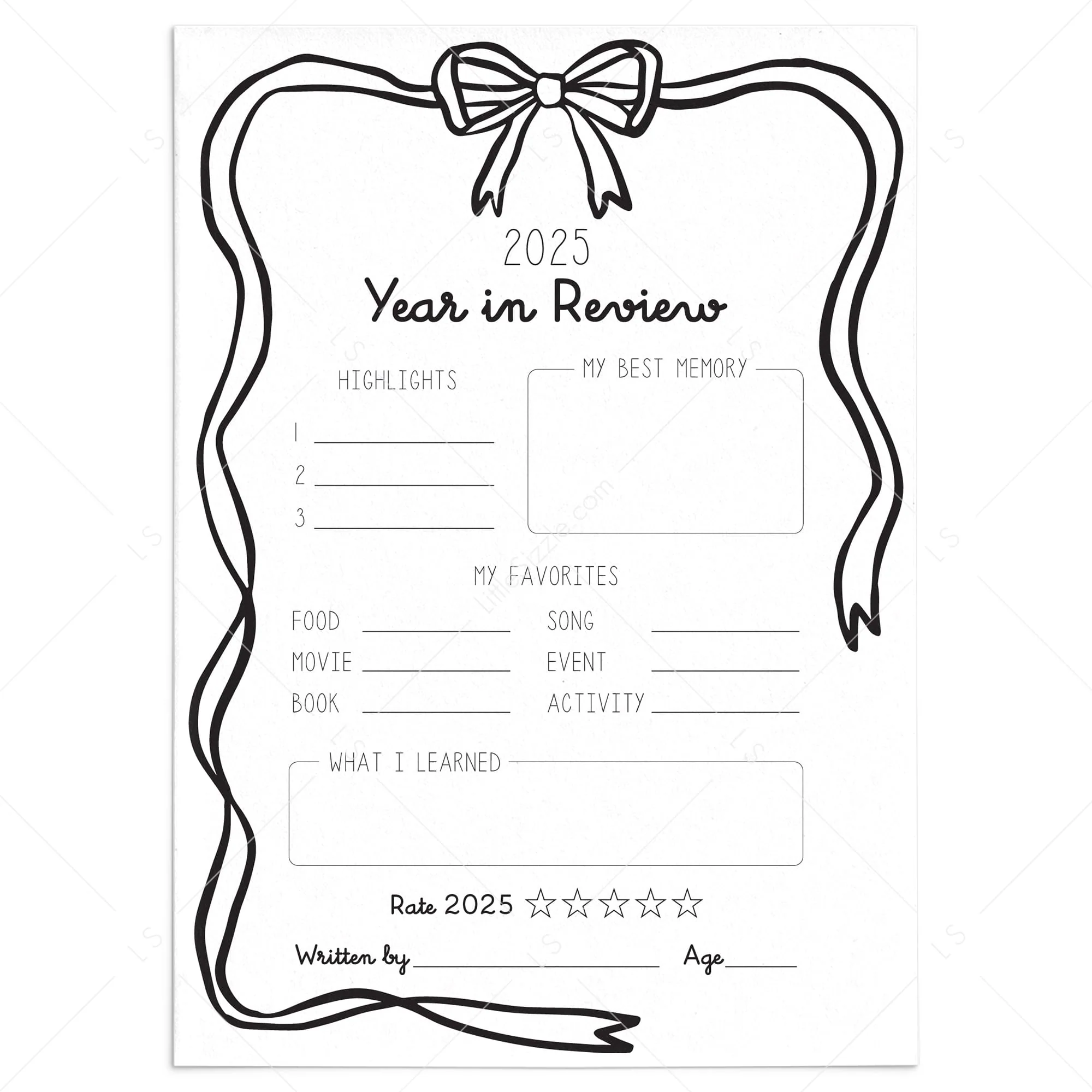 New Year's Eve Party Games Printable
